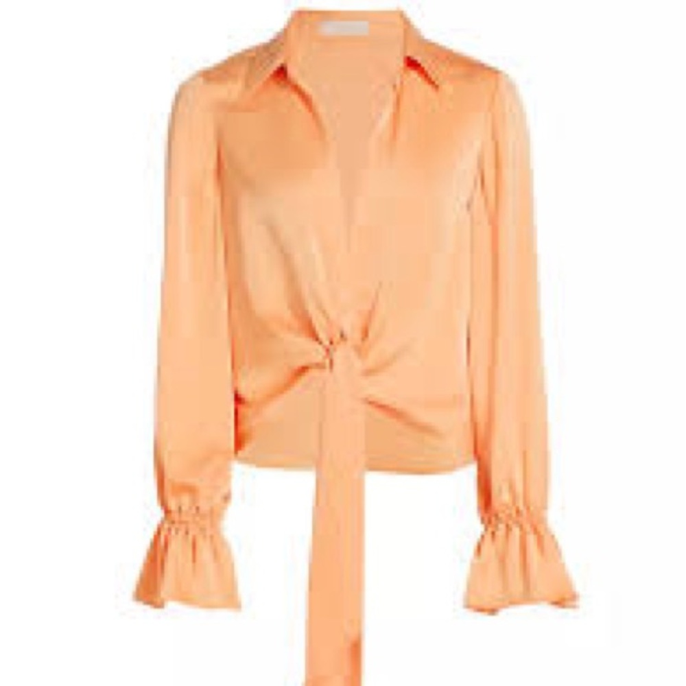 Ramy Brook Carter tie satin blouse